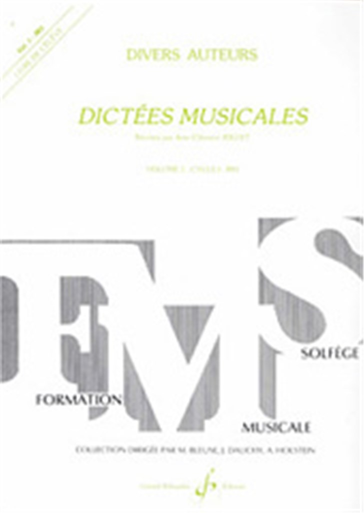 Dictees Musicales Volume 1 - Eleve